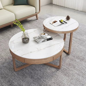 'CATHERINA' Sintered Stone Coffee Table Set of 2