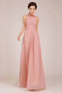 'Albertine' Chiffon Bridesmaid Dress - Floor Length - Style D
