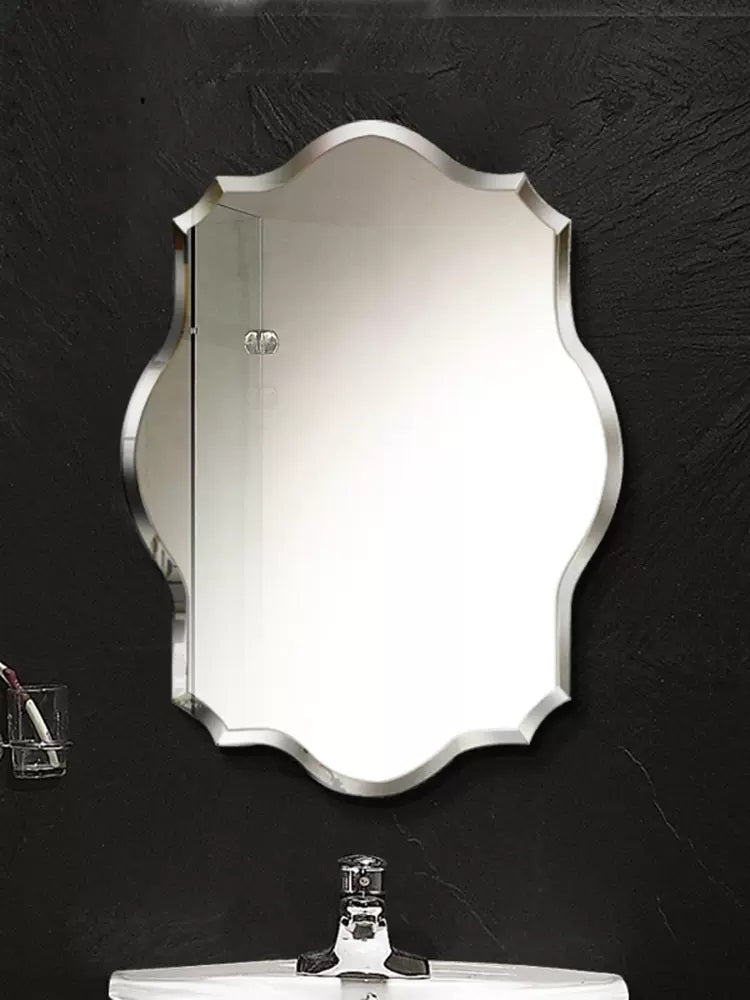'ELEENOR' Frameless Bevelled Edge Wall Mirror Bathroom Mirror ...