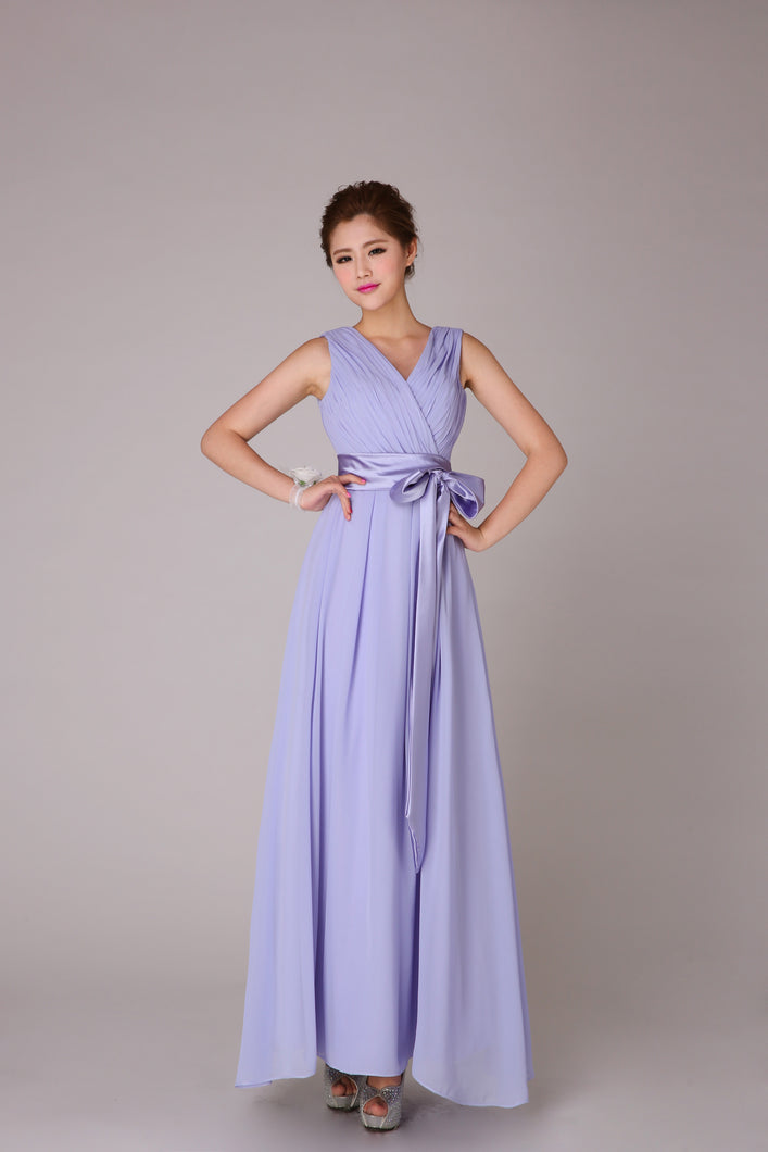 'Syringa' Chiffon Bridesmaid Dress - Style D