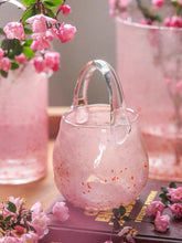 'HANDBAG' Glass Vase - Strawberry Pink