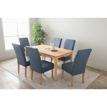 'ALLEGRO' Dining Table + 6x 'MESI' Dining Chair - Natural