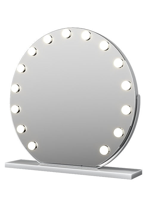 Silver makeup deals mirror