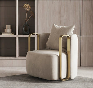 'ANIKA' Swivel Armchair Modern Accent Chair