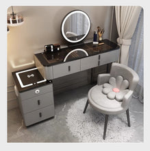 'ANNALISE' Vanity Dressing Table with LED Makeup Mirror and Chair