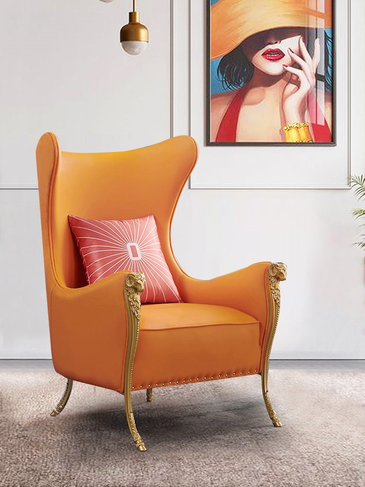 Tangerine accent online chair