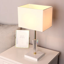 'CARREE' Crystal Stand Square Shade Dimmable Touch Table Lamp