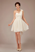 'PEONY' Chiffon Bridesmaid Dress - Champagne - Style B