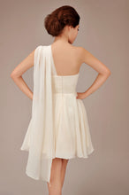 'PEONY' Chiffon Bridesmaid Dress - Champagne - Style B