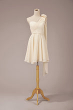 'PEONY' Chiffon Bridesmaid Dress - Champagne - Style B