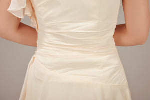 'PEONY' Chiffon Bridesmaid Dress - Champagne - Style F