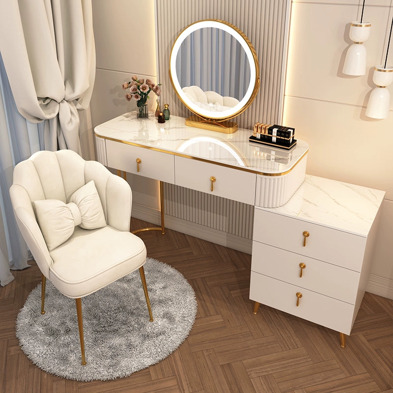 Dressing table deals with led mirror