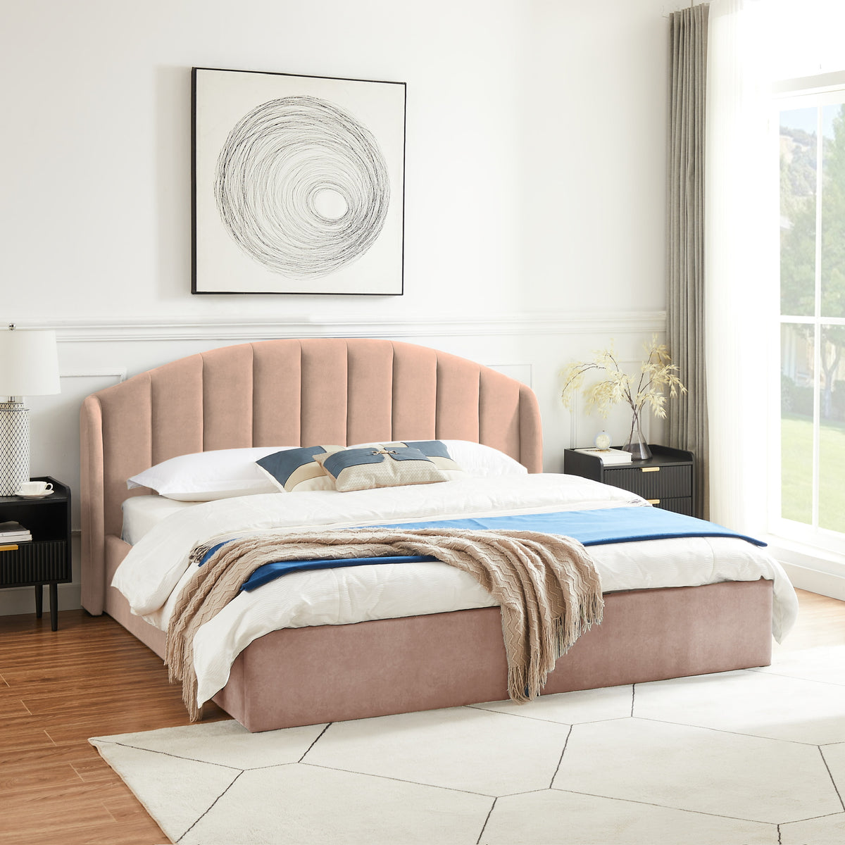 'KITANA' Fabric Queen Bed – Waitrose Furniture