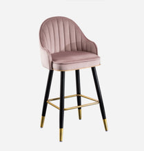 'ROSALEEN' Bar Stool Kitchen Bar Chair - Velvet