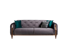 'VIOLETTA' Velvet 3 Seater Sofa Bed / Armchair