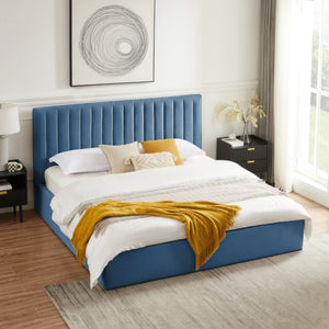 'TIANIA' Fabric Queen Bed