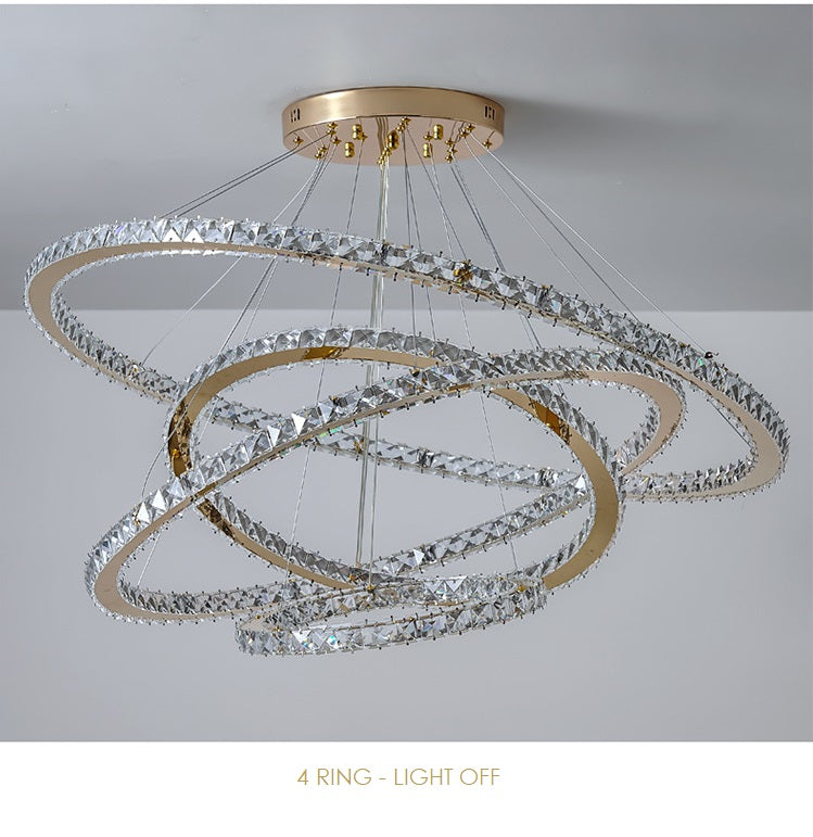 Three ring clearance chandelier