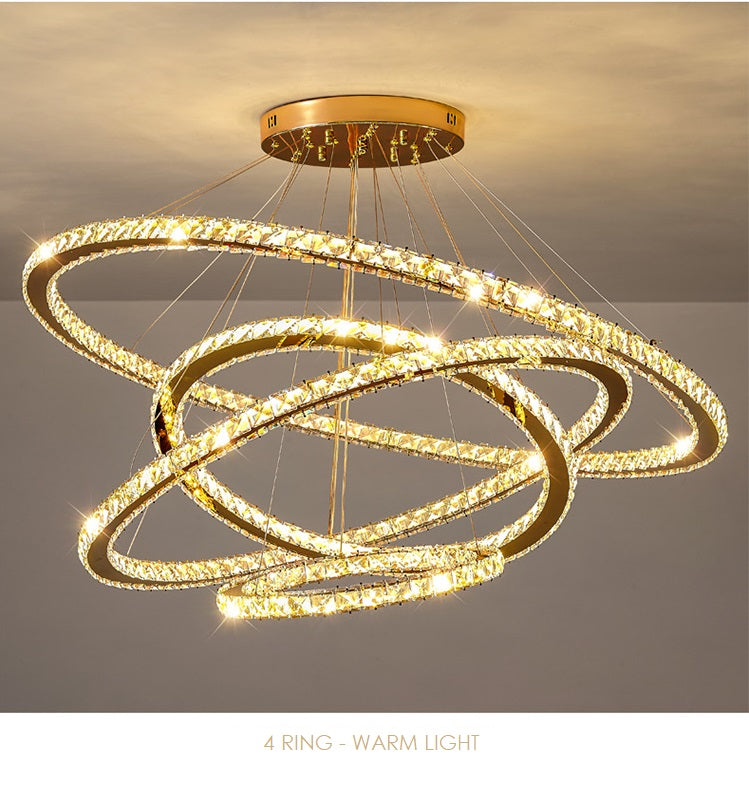 Gold ring outlet chandelier