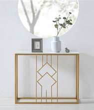 'ARONA' Marble Console Hallway Table with LED Light