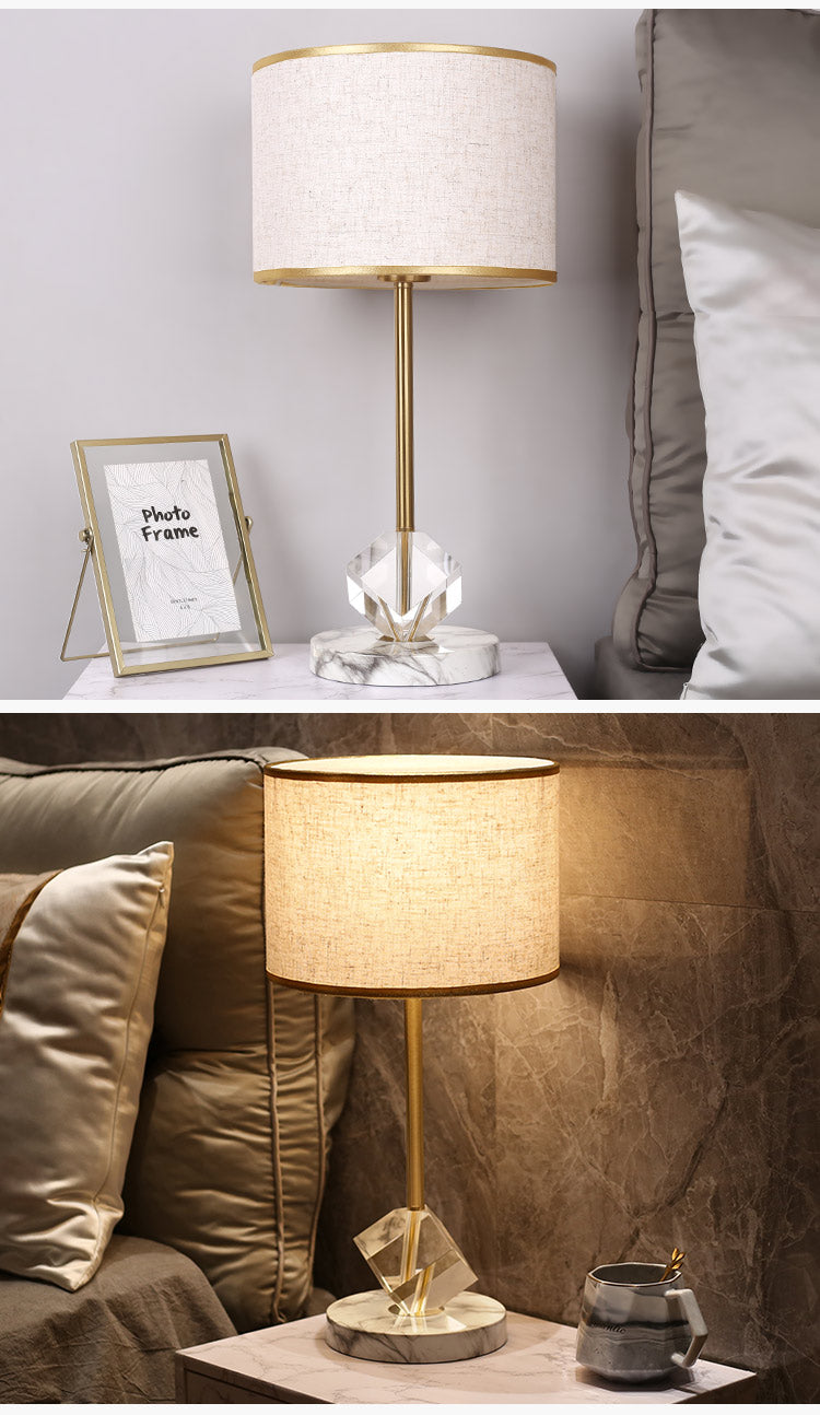 Gold and marble store desk lamp