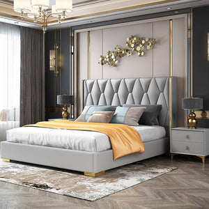 'DAKOTA' Genuine Leather Bed