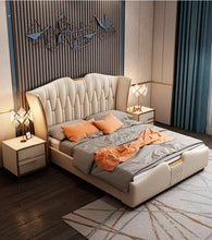'ESTIENNE' Genuine Leather Bed