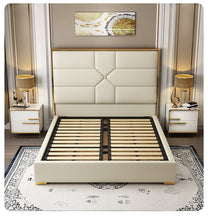 'EVELYN' Genuine Leather Bed