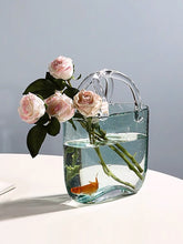 'HANDBAG' Glass Vase - Clear