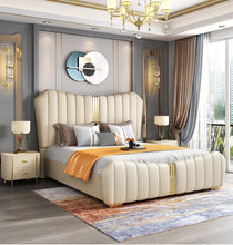 'LILLIANA' Genuine Leather Bed