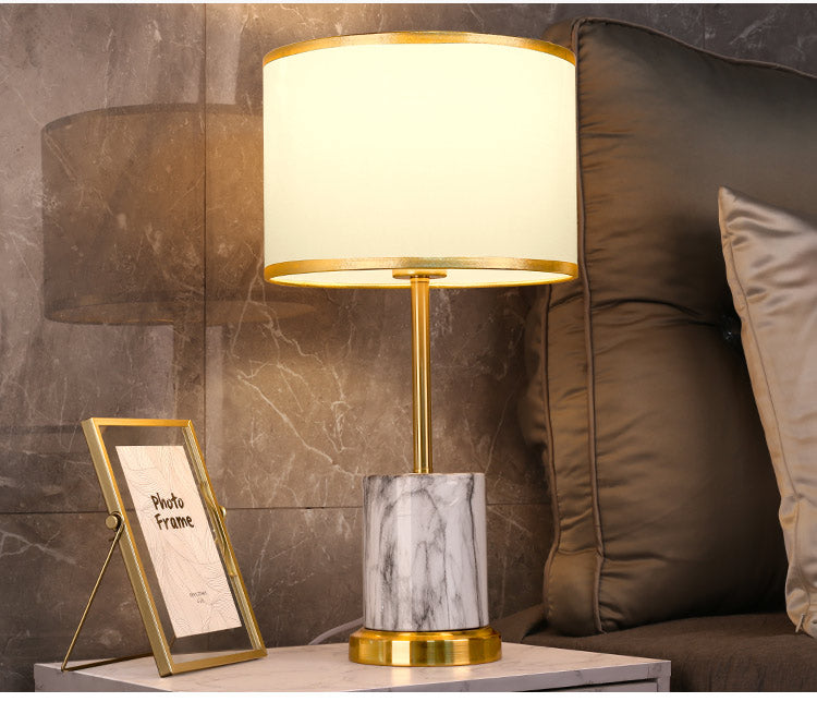 Gold marble best sale table lamp