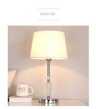 'NOVA' Chrome Base Crystal Dimmable Touch Table Lamp