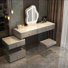 'NUVOLA' Vanity Dressing Table with LED Makeup Mirror and Chair