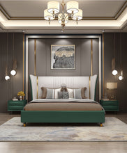 'PAPILLON' Genuine Leather Bed