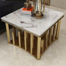 'RADIANCE' Marble Lamp Side End Table