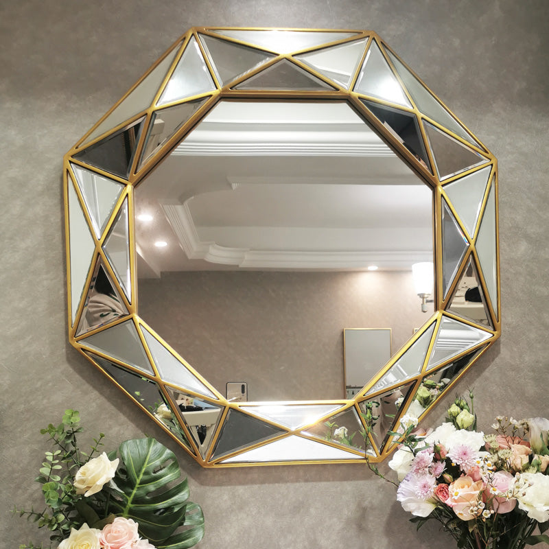‘SEEMA’ Wall Mirror - Gold or Silver Frame