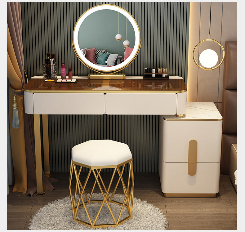 White and brown dressing table 2025