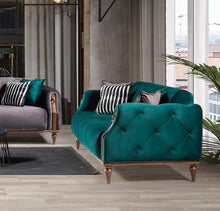 'VIOLETTA' Velvet 3 Seater Sofa Bed / Armchair