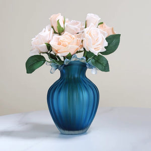 'WAVES' Glass Vase - Blue